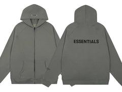 Fear of God Essentials Zip Hoodie – Slate Gray