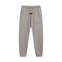 Fear of God Essentials Silicone Logo Hoodie & Sweatpants Set Oat Heather