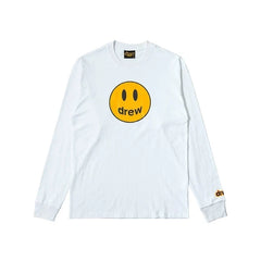 Drew House Classic Smiley Long Sleeve Tee, White