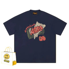 Drew Tomato Crate Graphic T-Shirt, Navy Blue