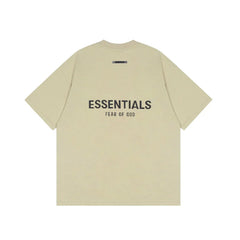 Essentials Fear of God Back-Print 3D Flocked Tee – Camel
