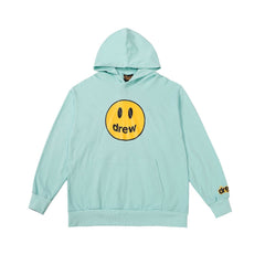 Drew House Mascot Smiley Logo Mint Green Unisex Oversized Fleece Hoodie
