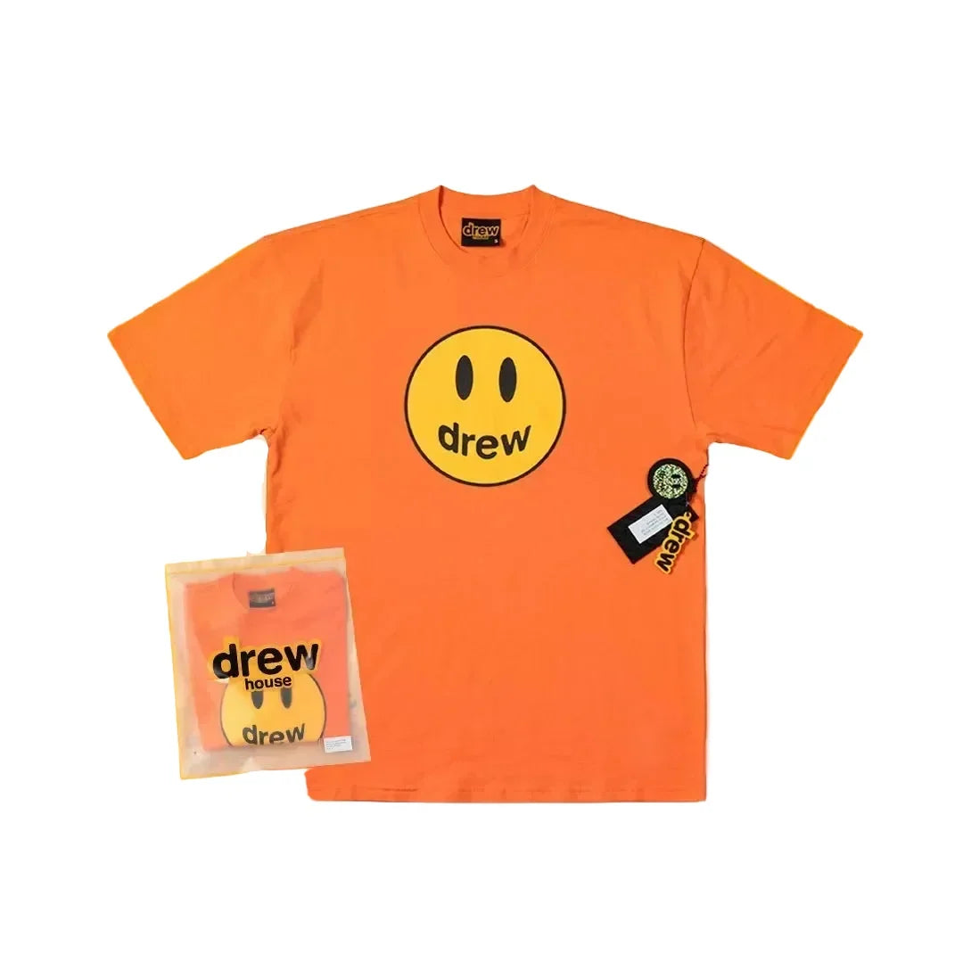 Drew House Smiley Face Short Sleeve T‑Shirt, Orange