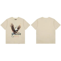 Represent "Racing" Eagle Graphic T-Shirt - Off-White