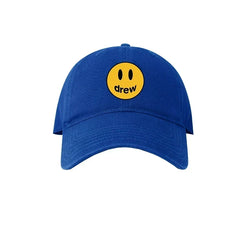 Drew House Smiley Face Baseball Cap, Royal Blue