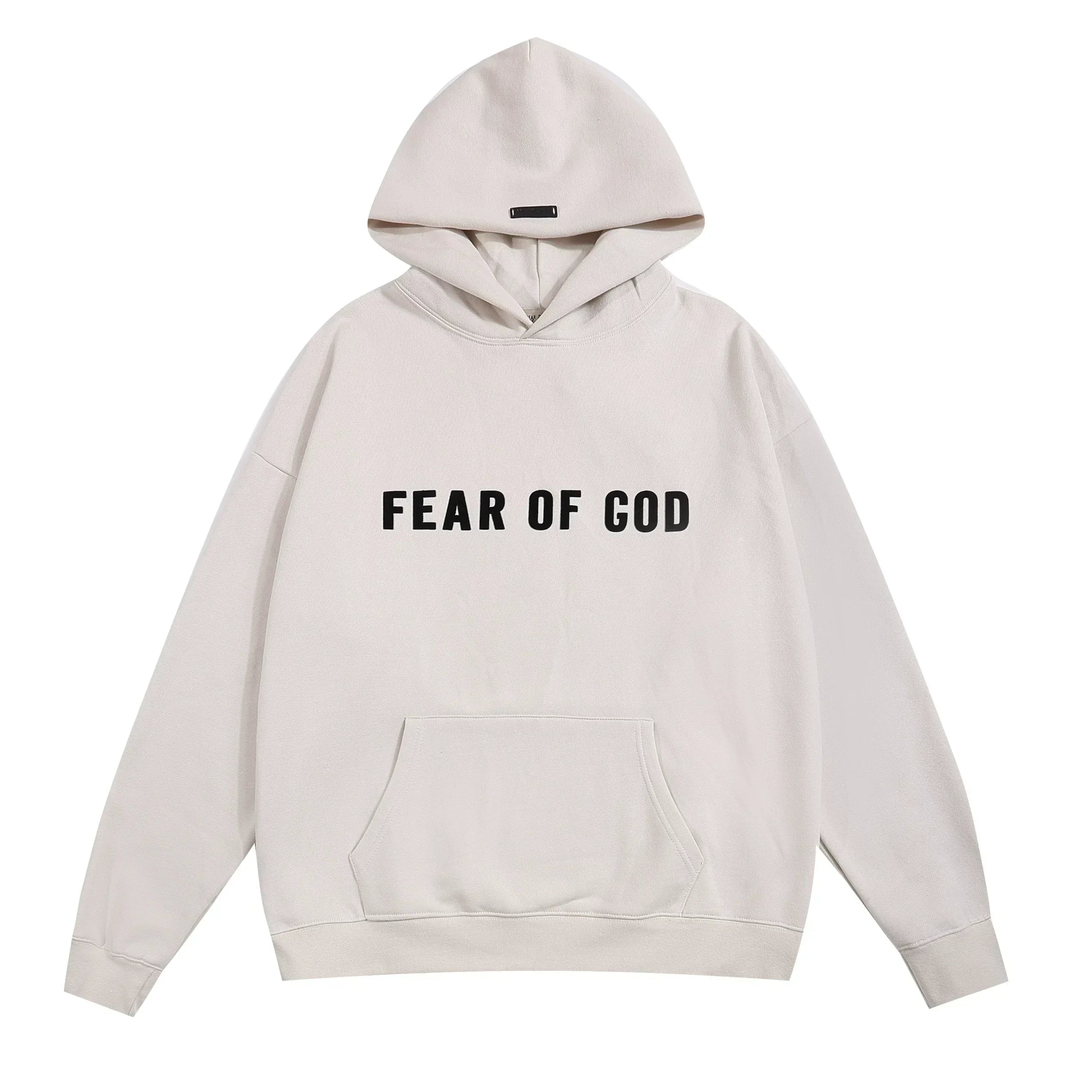Fear of God Wordmark Pullover Hoodie – Fog Gray