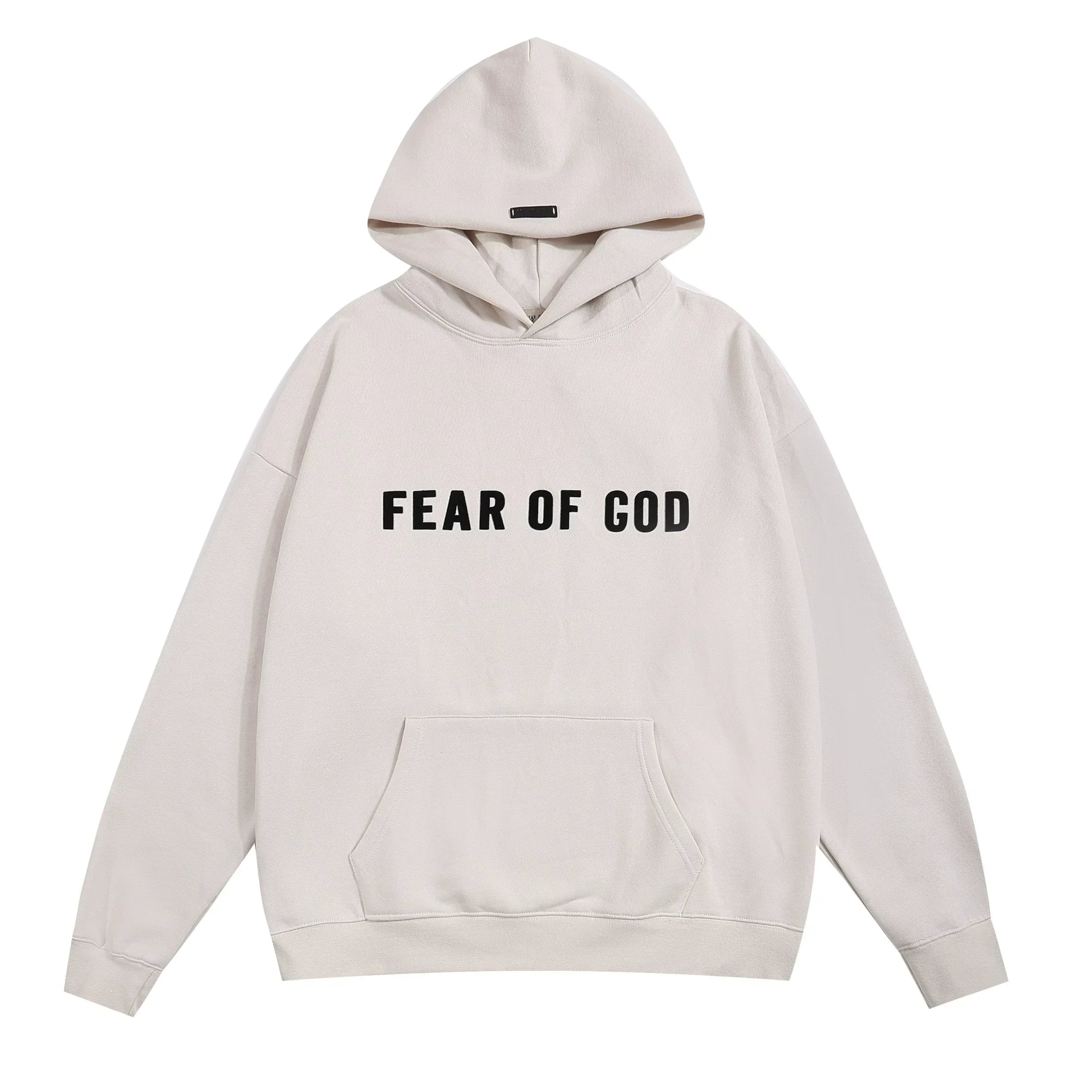 Fear of God Essentials Wordmark Pullover Hoodie Fog Grey