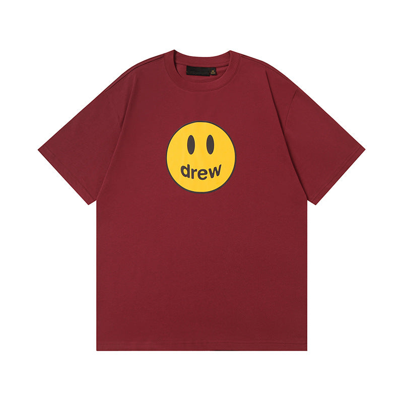 Drew House Mascot Smiley Tee, Burgundy